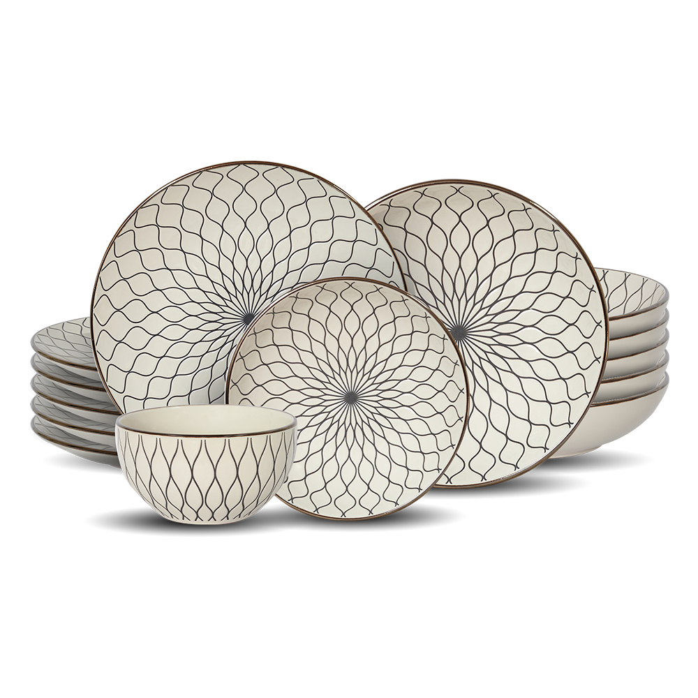 Dorsch BLANC Stoneware Set 24 Pcs