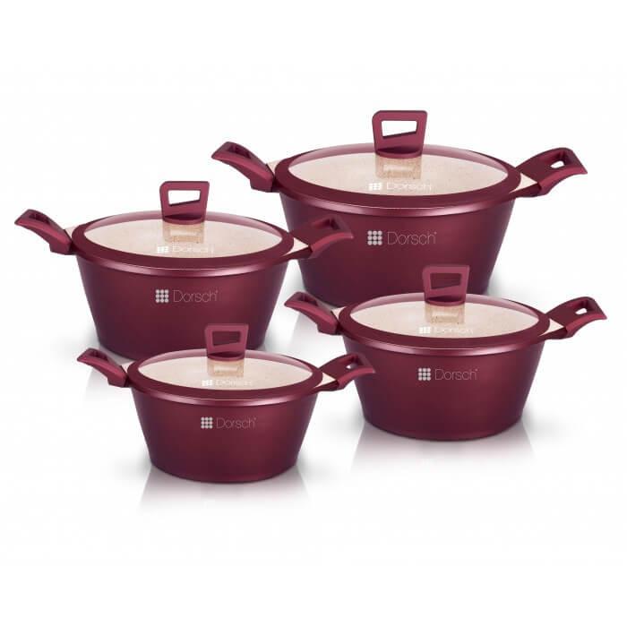 Dorsch Premium Casserole pot Set healthy non-stick - 4pcs